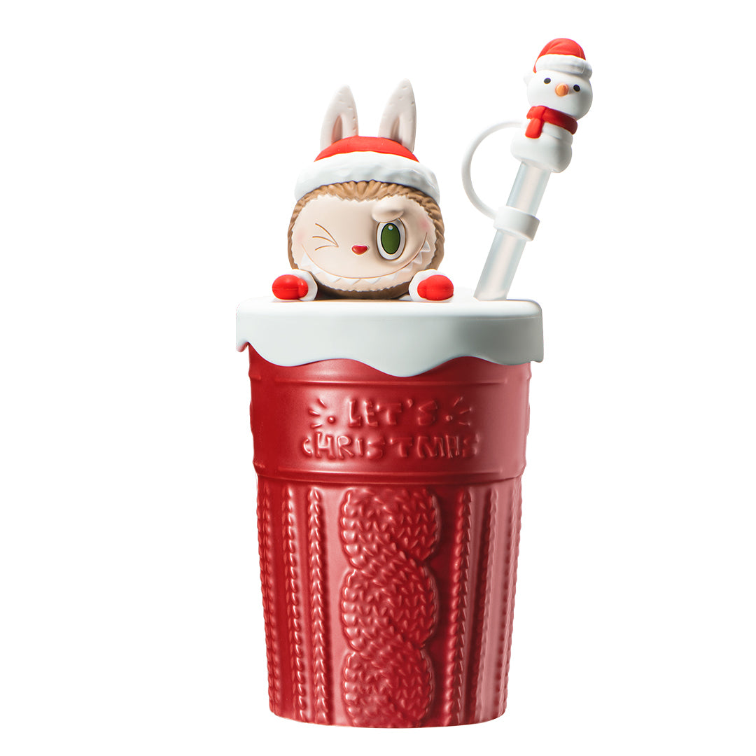 POP MART The Monsters Let's Christmas Series Straw Cup