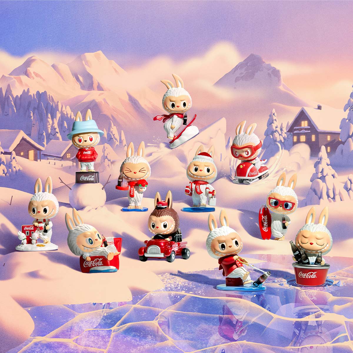 THE MONSTERS COCA-COLA Series blind box Figures