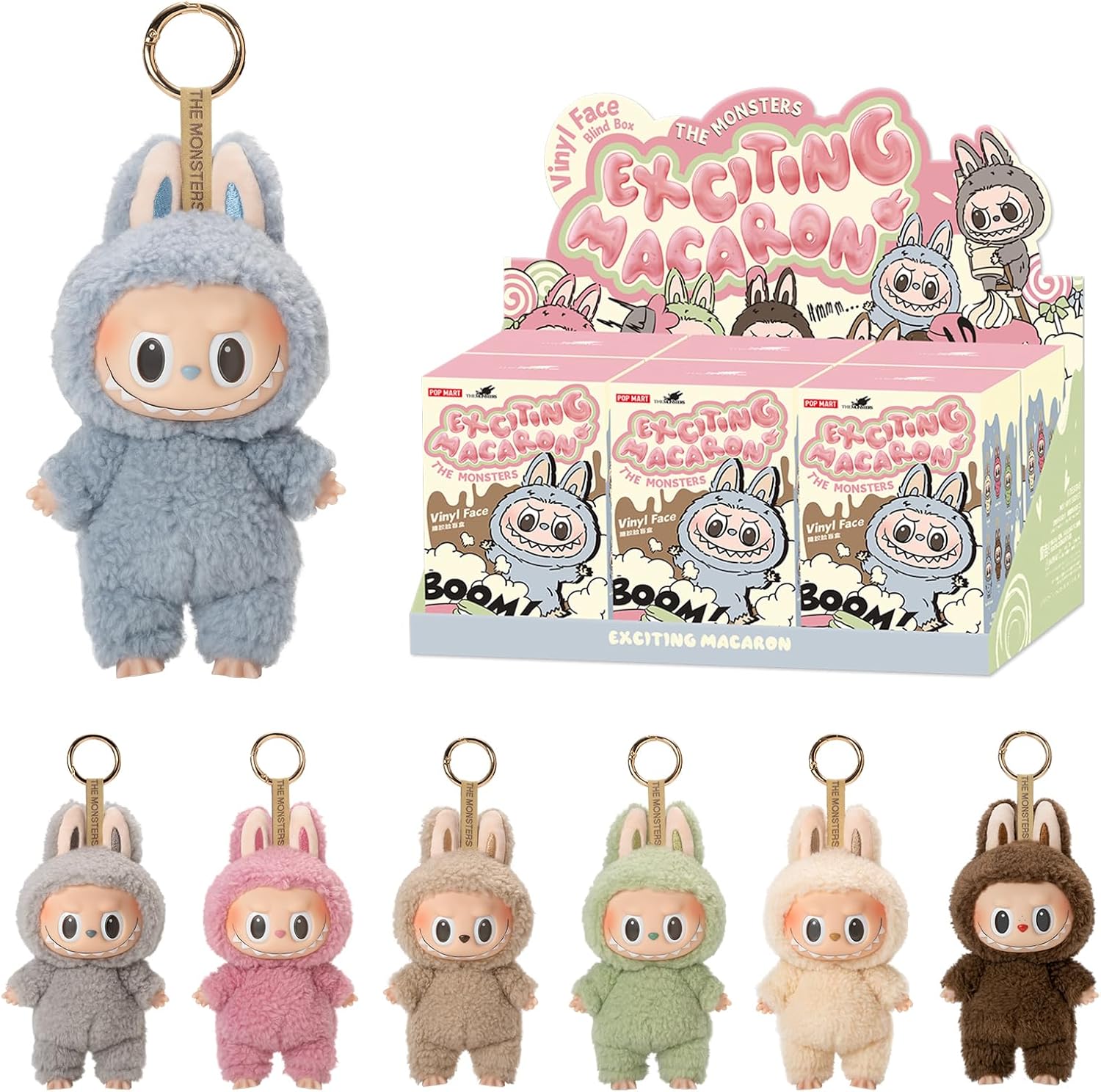 POP MART The Monsters - Tasty Macarons Vinyl Face Blind Box.