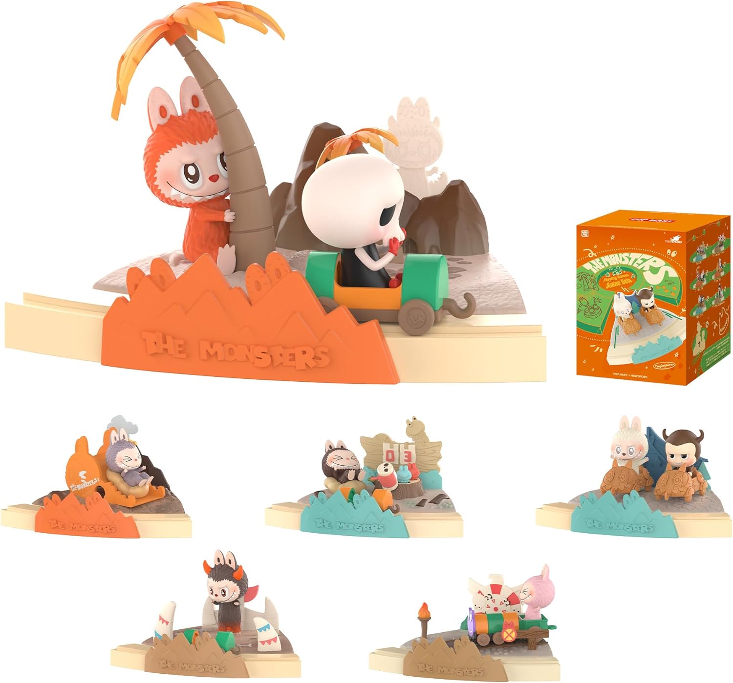 POP MART The Monsters Playing Games Series Scene Sets Figures.